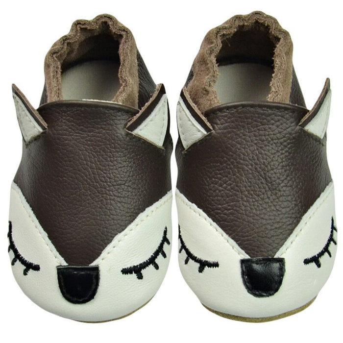 kid's Solid Animal Print Shoes