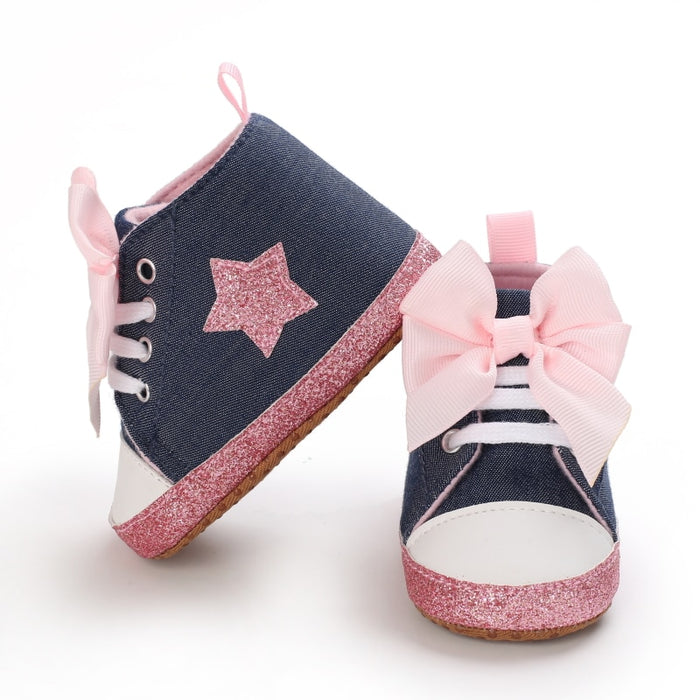 Baby Casual Canvas With Bow