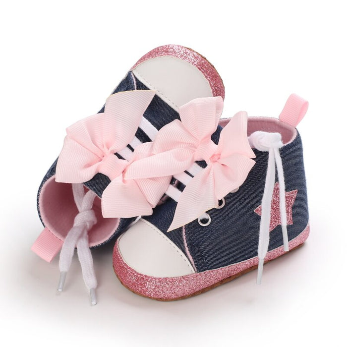 Baby Casual Canvas With Bow