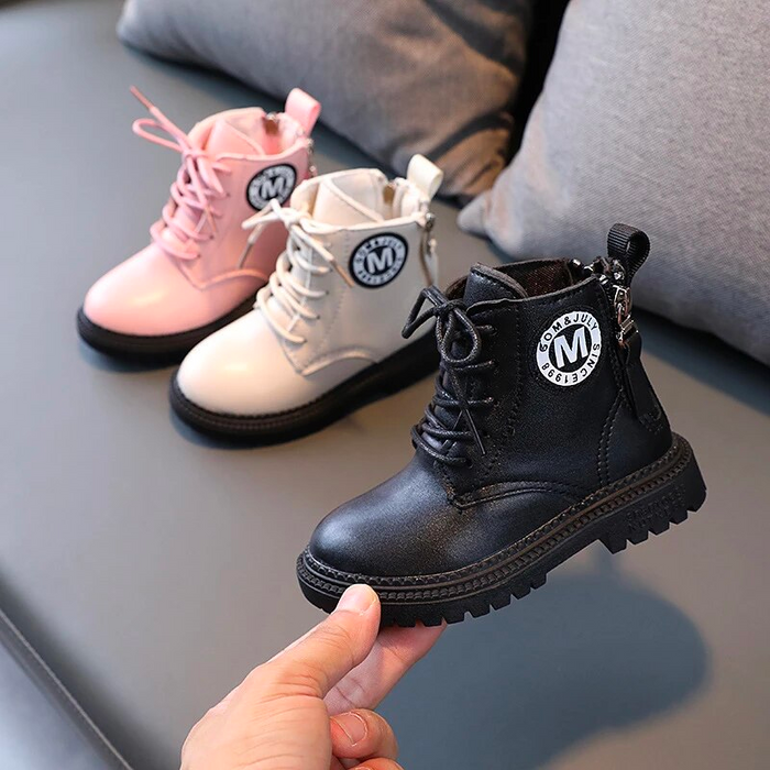 Children's Short Leather Boots