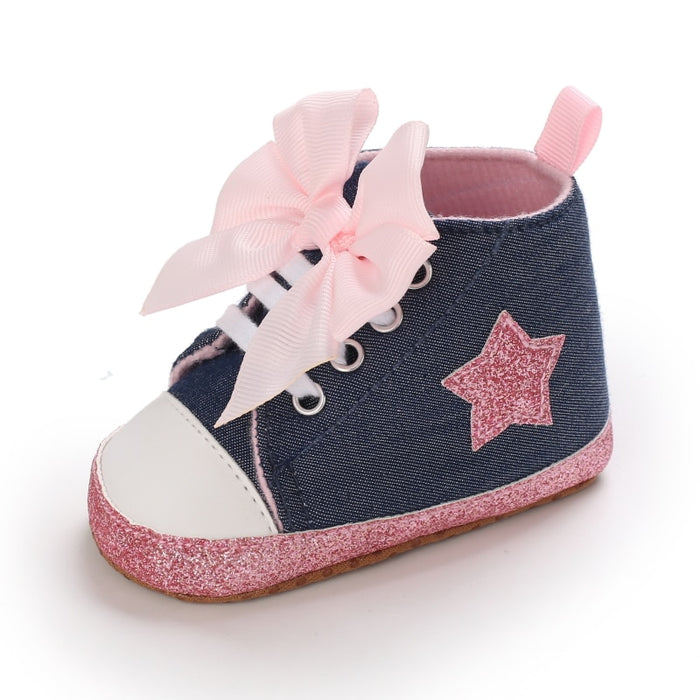 Baby Casual Canvas With Bow