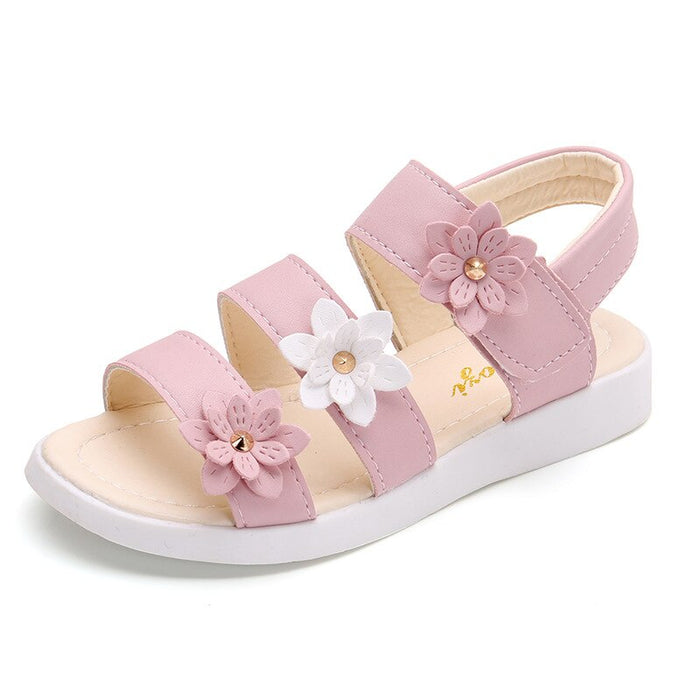 Flower Designed Girl's Sandals
