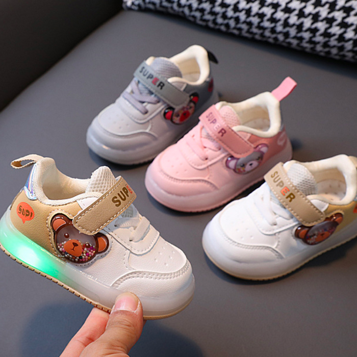 Glowing Toddler Bear Sneakers