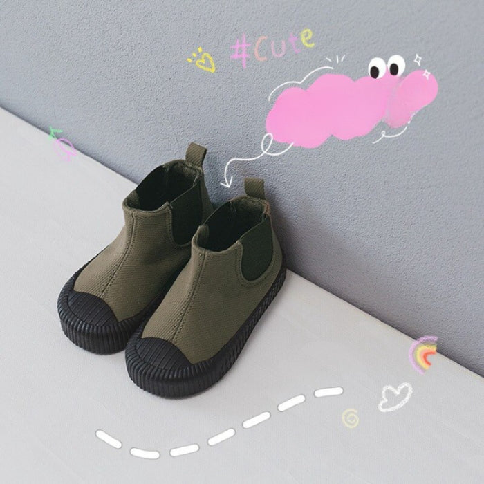 Ankle Length Canvas Shoes For Children