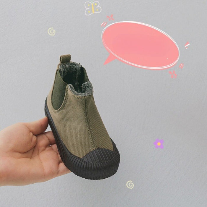 Ankle Length Canvas Shoes For Children