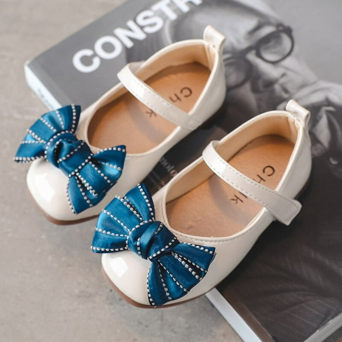 Girls Butterfly-knot Princess Leather Sandals