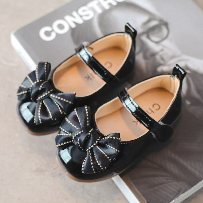 Girls Butterfly-knot Princess Leather Sandals