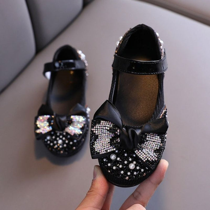 Kids Bow Style Sandals With Rhinestone