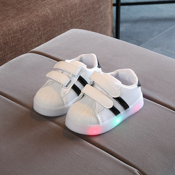 The Double Stripes Led Casual Shoes For Babies