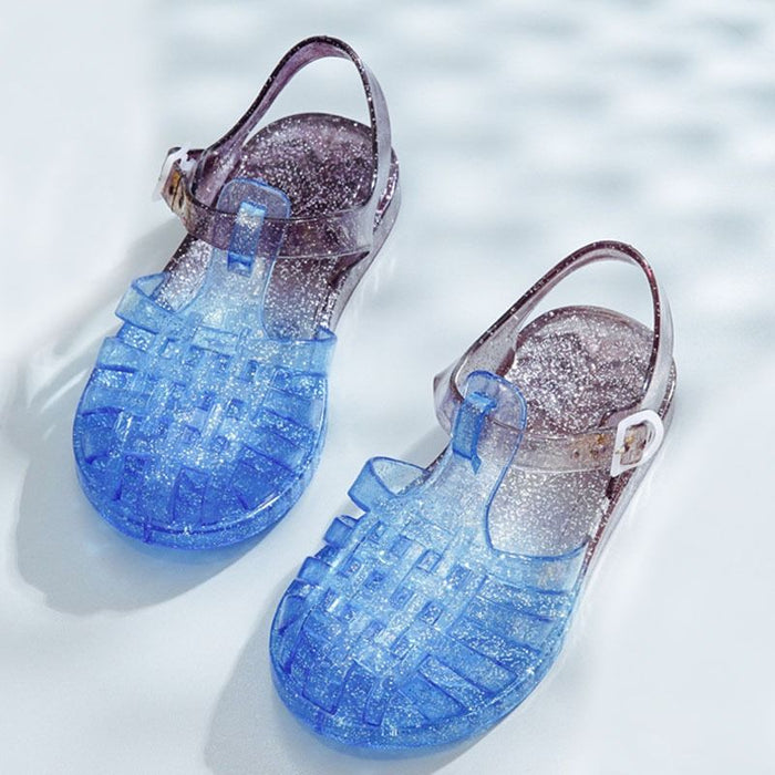 Glitter Cave Hole Style Kids Sandals