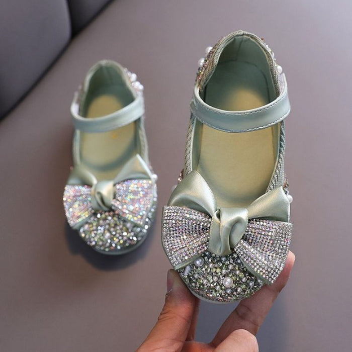 Kids Bow Style Sandals With Rhinestone