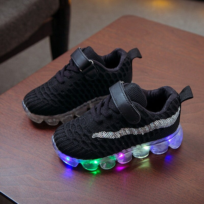 The Abstract Line Led Casual Shoes For Babies