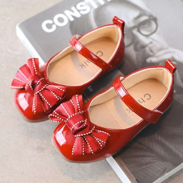 Girls Butterfly-knot Princess Leather Sandals