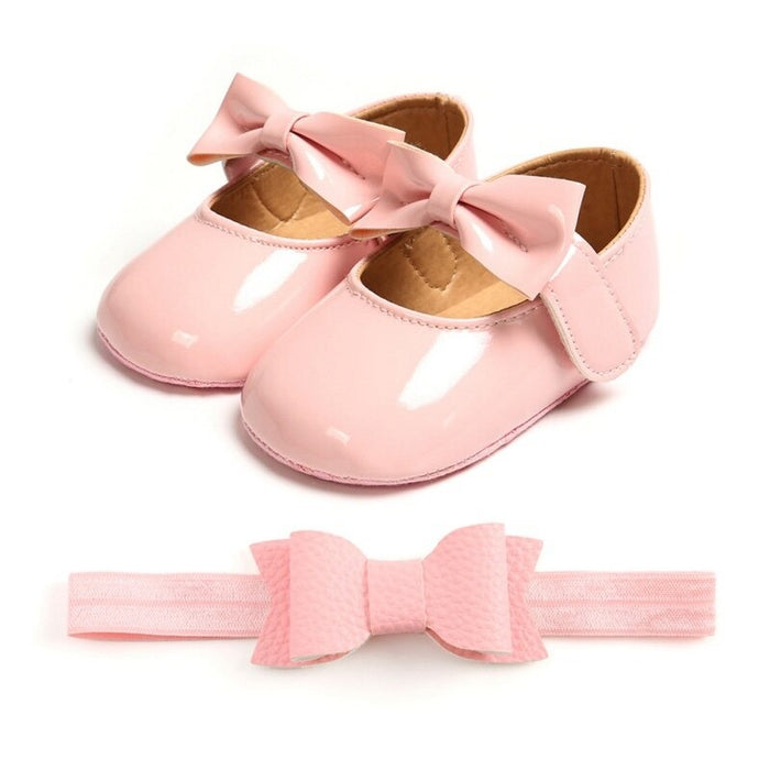 Leather Toddler Shoes With Bow