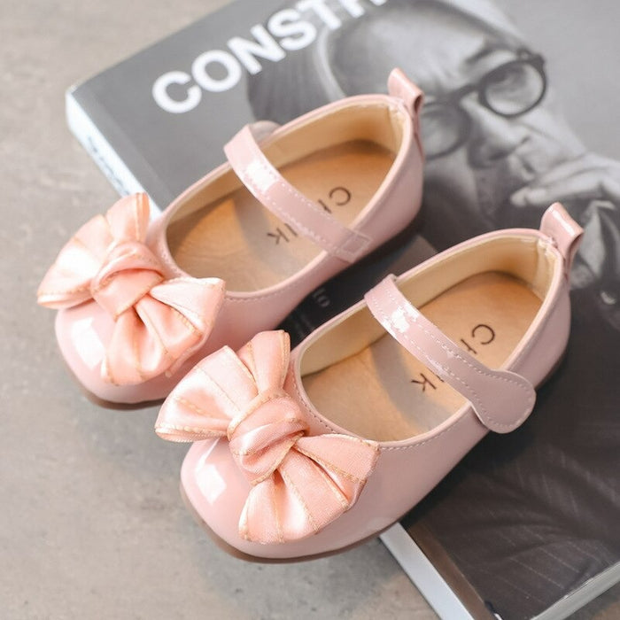 Girls Butterfly-knot Princess Leather Sandals