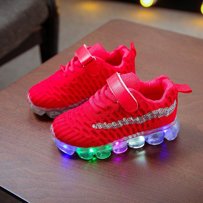 The Abstract Line Led Casual Shoes For Babies