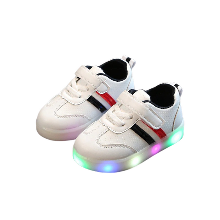 LED Striped Shoes For Boys And Girls