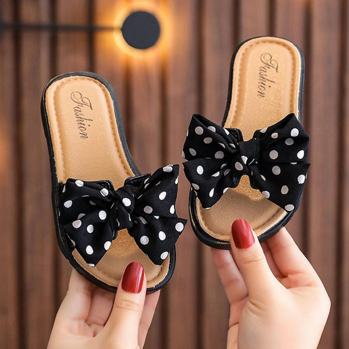 Slippers With Bow Knot For Kids