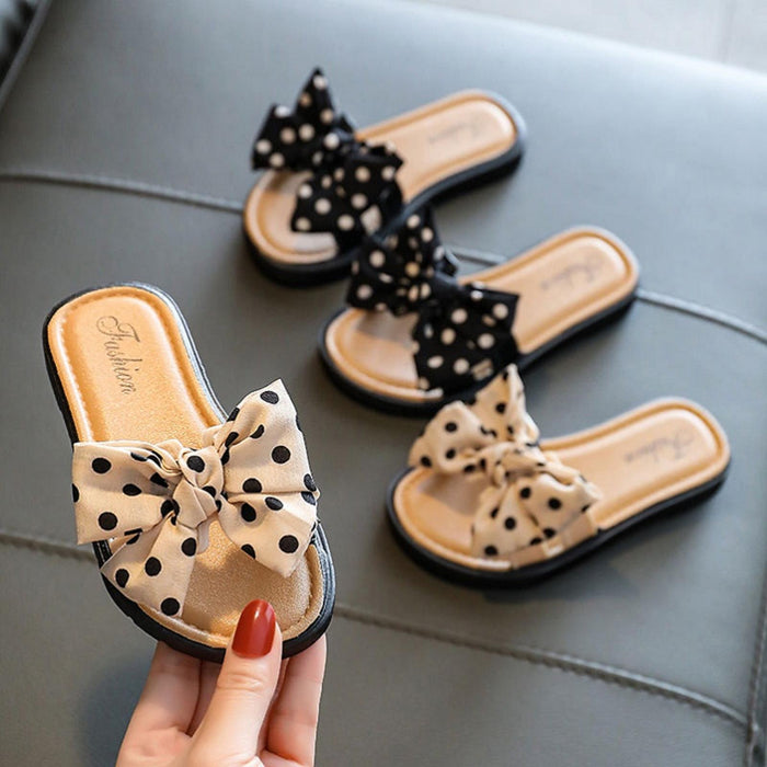 Slippers With Bow Knot For Kids