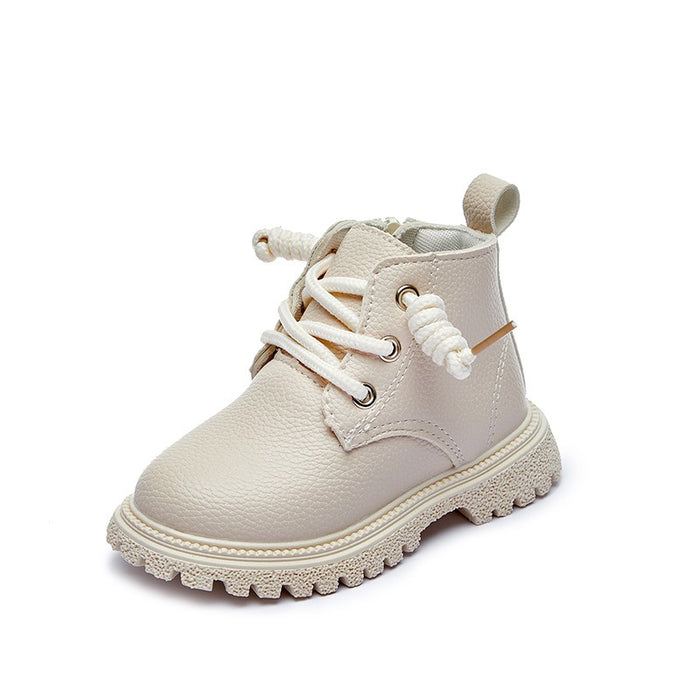 Leather Lace-Up Toddler Boots