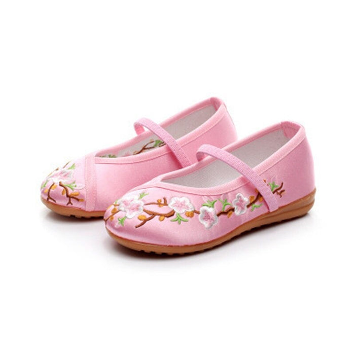 Baby Floral Cloth Flat Shoes